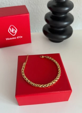 bracelet doré maille palmier neuf acier inoxydable or fin bracelet large tendance haut de gamme, marke: histoire d'or, zustand: Sehr gut, 16,00 €, 17,50 € beinhaltet Vinted-Käuferschutz Pro