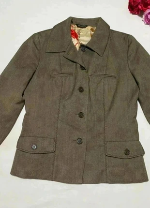 Veste Blazer Tara Jarmon Marron Gris/Kaki Taille 36 (S) Femme, brand: Tara Jarmon, condition: Very good, size: S / 36 / 8, €20.00, €21.70 includes Buyer Protection