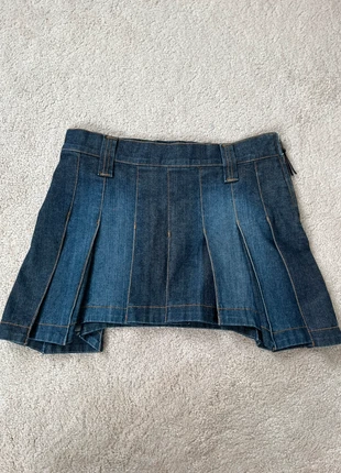vintage y2k fake london genius denim pleated mini skirt, brand: Fake London Genius, condition: Very good, size: M / 10, £25.00, £26.95 includes Buyer Protection