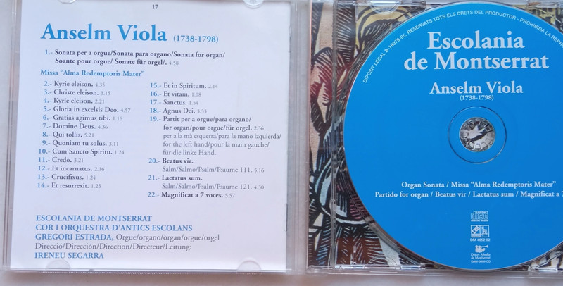 CD música Escolania de Montserrat 2