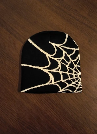 Bonnet noir | Toile d'araignée | Y2K, merk: bonnet y2k, staat: Nieuw zonder prijskaartje, maat: Universele maat, € 9,00, € 10,15 inclusief Kopersbescherming