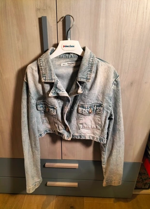 Giacca di jeans corta effetto vintage, marke: Miss bonbon, zustand: Sehr gut, größe: S / 36 / 8, 5,00 €, 5,95 € inklusive Vinted-Käuferschutz