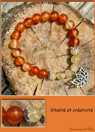 Bracelet en pierres naturelles - Lithothérapie, condizioni: Nuovo senza cartellino, €7.00, €8.05 include la Protezione acquisti