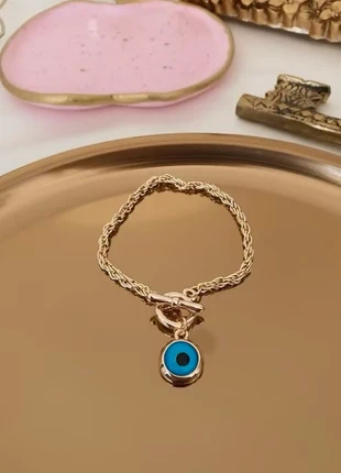 🌟 Bracelet œil protecteur doré - Porte-bonheur chic ! 🌟, marca: Boutique Parisienne, estado: Muito bom, €11.00, €12.25 inclui Proteção do Comprador