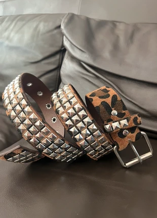 Ceinture a clous léopard marron y2k punk fashion 2000s cunt archive, brand: Punk, condizioni: Nuovo senza cartellino, taglia: Regolabile, €15.00, €16.45 include la Protezione acquisti