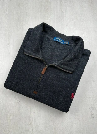 Pull col camionneur zippé Ralph Lauren gris anthracite coton logo rouge brodé XXL homme, marque: Ralph Lauren, état: Très bon état, taille: XXL, 62,00 €, 65,80 € Protection acheteurs (Pro) incluse