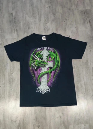 T-shirt Luck Of The Irish Dragon Y2k Noir Taille L Homme, brand: Fruit of the Loom, condition: Very good, size: L, €15.00, €16.45 includes Buyer Protection Pro