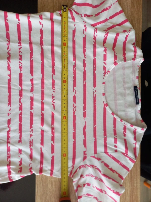 Tee-shirt blanc et rose Femme T.M/L - photo numéro 5