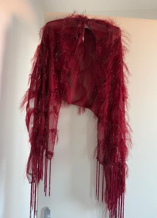 Foulard avec franges, estado: Muito bom, €25.00, €26.95 inclui Proteção do Comprador Pro