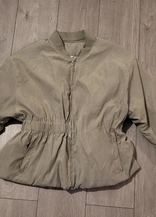 Light Khaki Bomber Jacket - Size L, condition: Very good, size: L / 12, £4.00, £4.90 includes Buyer Protection