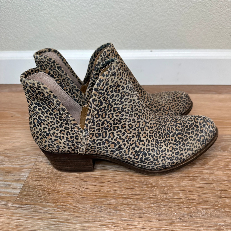 Lucky brand leopard booties online