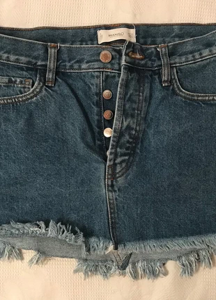 Minigonna di jeans Mango, marke: Mango, zustand: Sehr gut, größe: XS / 34 / 6, 5,00 €, 5,95 € inklusive Vinted-Käuferschutz