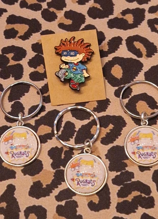 Rugrats Chuckie Pin and Keyrings Charms, brand: Bundle, condition: New without tags, £1.00, £1.75 includes Buyer Protection