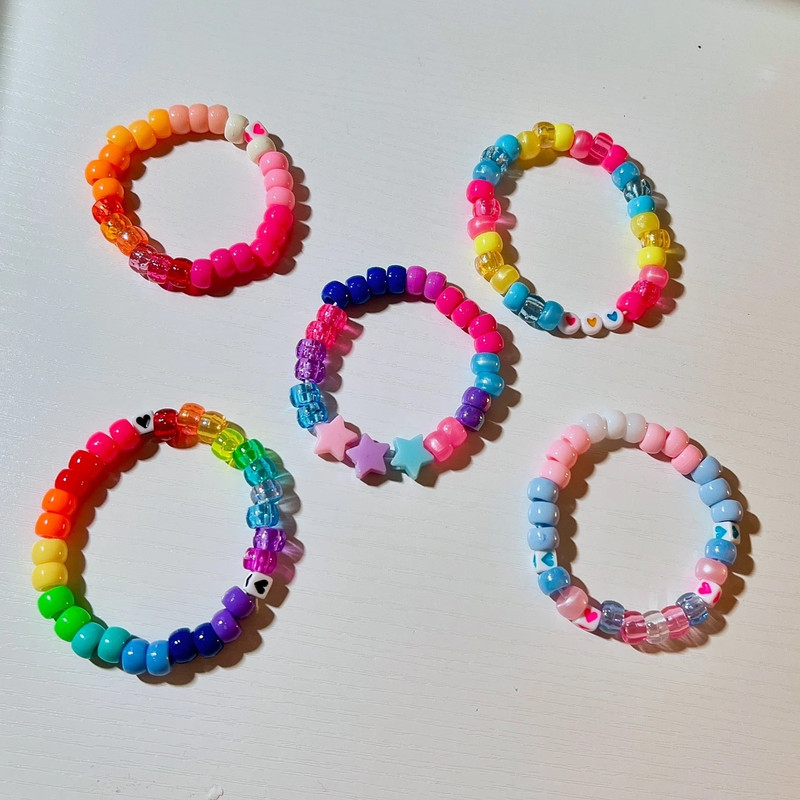 handmade beaded pride bracelets 1