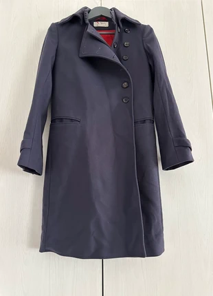 Cappotto viola foderato rosso effetto doppiopetto, marke: Vintage, zustand: Sehr gut, größe: S / 36 / 8, 20,00 €, 21,70 € inklusive Vinted-Käuferschutz