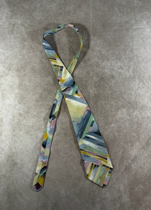 Cravatta Lagoti seta astratta pastello vintage, brand: Vintage Dressing, condizioni: Ottime, €10.00, €11.20 include la Protezione acquisti