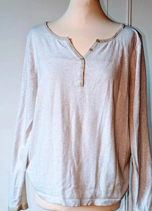 🥇Beau pull col v beige crème nude pailleté tendance t 4 xl 42 Agathe Vermont, brand: Agathe Velmont, condition: Very good, size: XL / 42 / 14, €5.00, €5.95 includes Buyer Protection