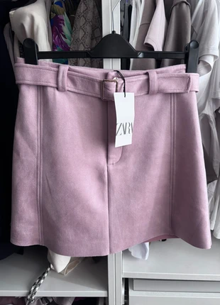 Zara New faux suede mini skirt size M, brand: Zara, condition: New with tags, size: M / UK 12-14, £9.00, £10.15 includes Buyer Protection