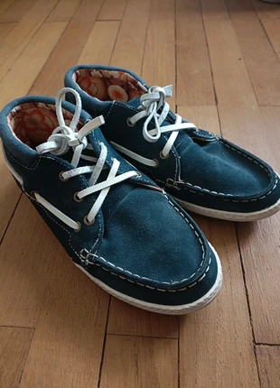 Chaussures basses San marina bleu, merk: San Marina, staat: Heel goed, maat: 36, € 6,00, € 7,00 inclusief Kopersbescherming