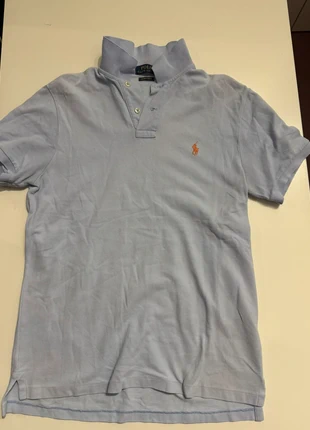 Polo Ralph Lauren azzurra uomo, Custom Slim Fit, taglia M, merk: Ralph Lauren, staat: Heel goed, maat: M, € 16,00, € 17,50 inclusief Kopersbescherming