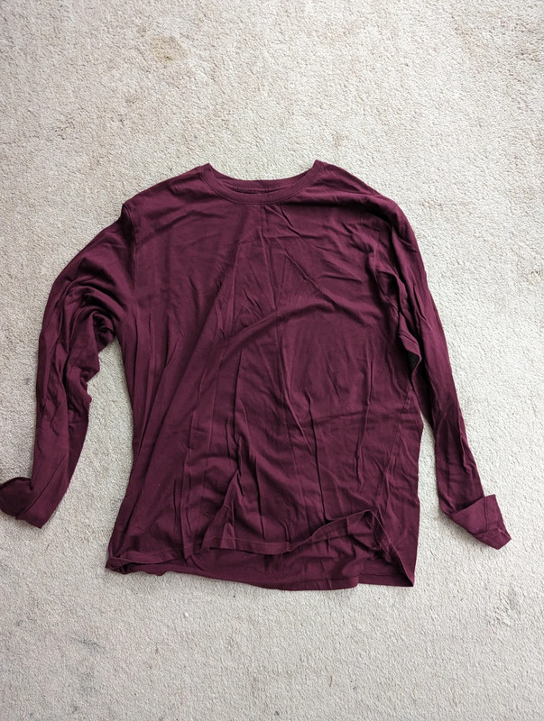 Red long sleeve t-shirt