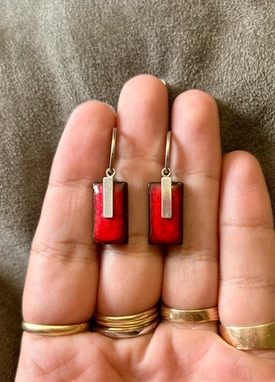 Boucles d’oreilles en argent massif et céramique, marca: Argent, estado: Muito bom, €22.95, €24.80 inclui Proteção do Comprador Pro