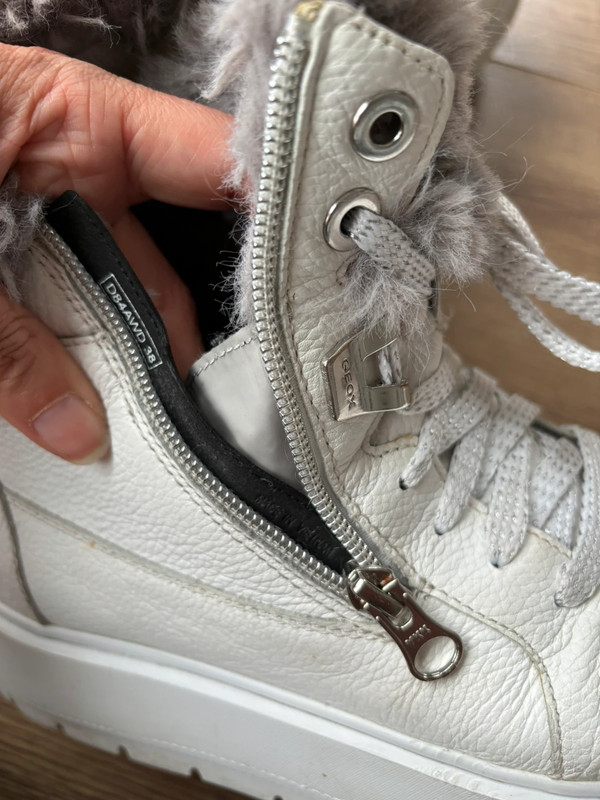 Geox sneakers with inside heel and fur 5
