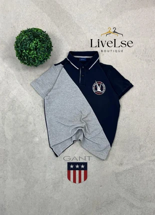 GANT Vintage Polo Two-Tone Navy & Grey Preppy College Style Retro Streetwear Y2k, marca: GANT, estado: Muito bom, tamanho: M, €11.95, €13.25 inclui Proteção do Comprador