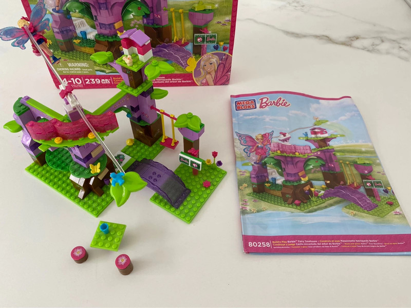 Mega bloks barbie on sale fairy treehouse