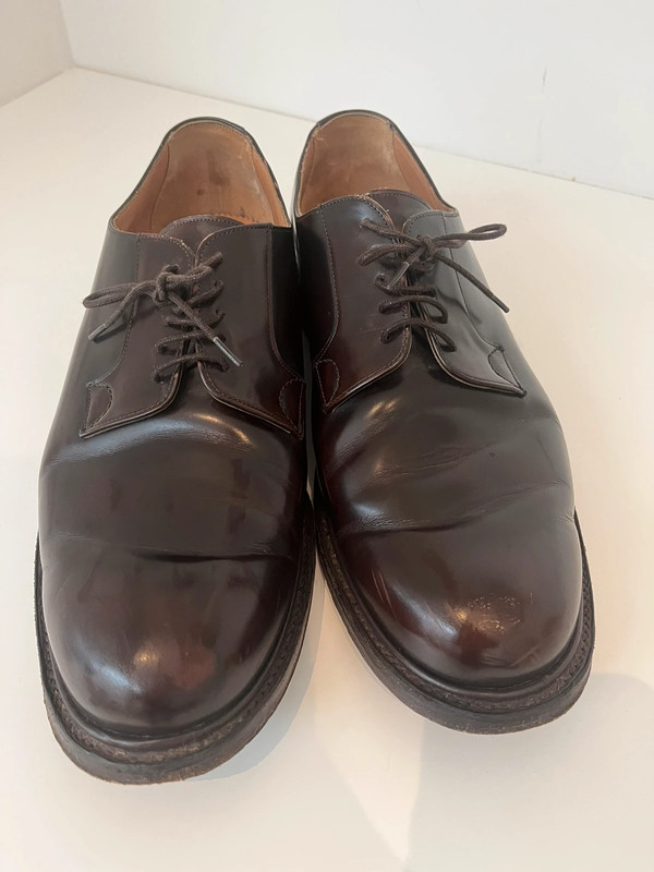 Men’s Cheaney lace up dark brown shoe - Vinted