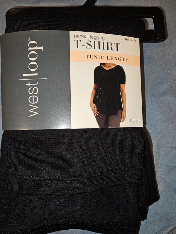 Womens Size Medium Black Perfect Legging T-Shirt NWT