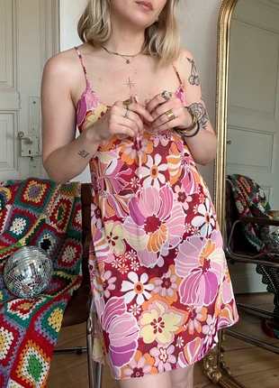 Nuisette Darjeeling à motifs rose, marke: Darjeeling, zustand: Sehr gut, größe: XL / 42 / 14, 12,00 €, 13,30 € inklusive Vinted-Käuferschutz