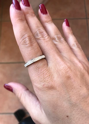 Anello acciaio inossidabile con brillantini, marque: Acciaio, état: Neuf sans étiquette, taille: 18,5 mm, 2,00 €, 2,80 € Protection acheteurs incluse