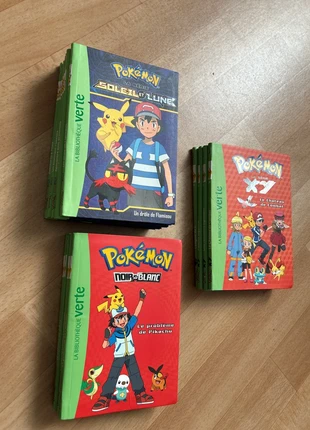 Lot 14 livres bibliothèque verte Pokémon noir&blanc ,soleil&lune et XY, condition: Very good, €30.00, €32.20 includes Buyer Protection