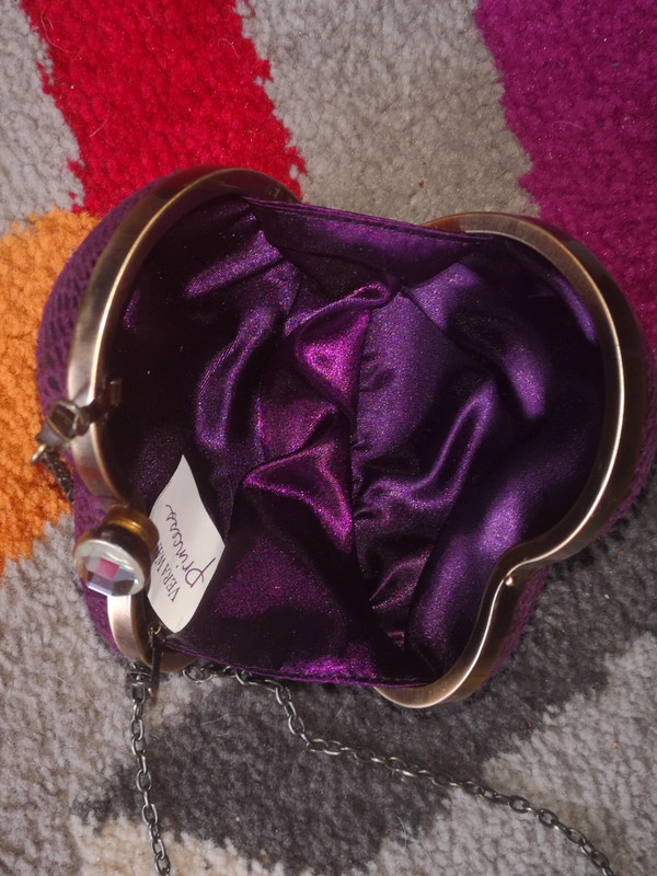 Purple love heart Vera Wang bag Vinted