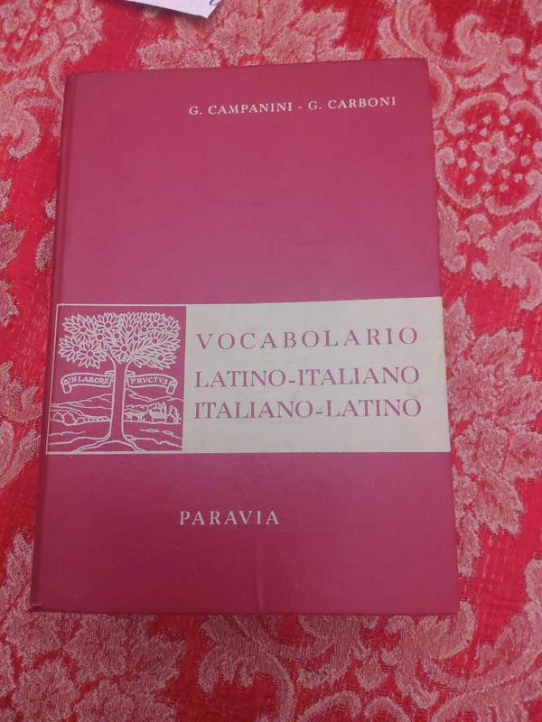 Vocabolario dizionario latino-italiano e italiano-latino 1961 leggere  descrizione