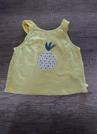 Débardeur ananas, merk: Obaïbi, staat: Heel goed, maat: 9-12 maanden / 74 cm, € 2,50, € 3,33 inclusief Kopersbescherming