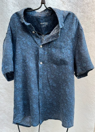 🪻Chemise en lin à motif fleuri BURTON of London XL, brand: BURTON of London, condition: Very good, size: XL, €13.00, €14.35 includes Buyer Protection