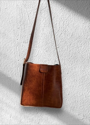 Brown crossbody bucket bag, brand: COQUETTE, condition: Very good, €58.00, €61.60 includes Buyer Protection