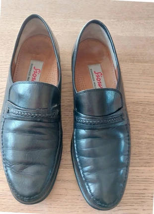 Mocassins Sioux cuir noir taille 42 (UK 8) faits main, merk: Sioux, staat: Heel goed, maat: 42, € 32,50, € 34,83 inclusief Kopersbescherming