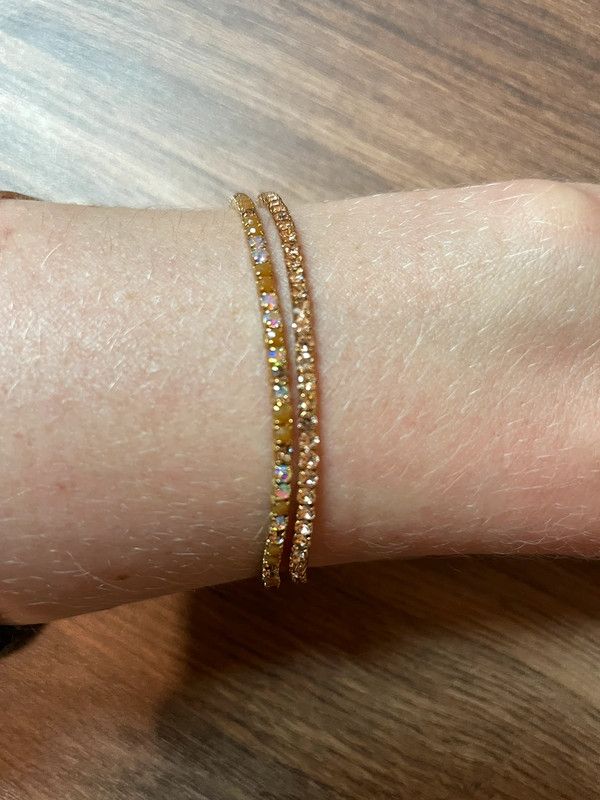 Lot de 2 bracelets strass 2