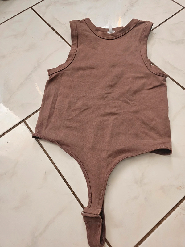 Mauve basic bodysuit 2