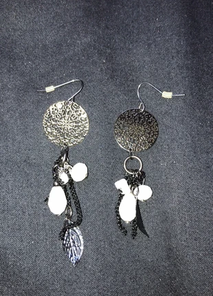 boucles d'oreilles noir et blanc attrape rêve , marque: Retro, état: Neuf sans étiquette, 3,00 €, 3,85 € Protection acheteurs incluse