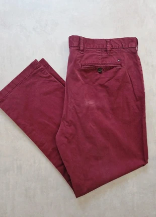 Pantalon Tommy Hilfiger Custom Fit bordeaux homme – taille W36 L32 (FR 44), brand: Tommy Hilfiger, condition: Very good, size: W36, €22.00, €23.80 includes Buyer Protection