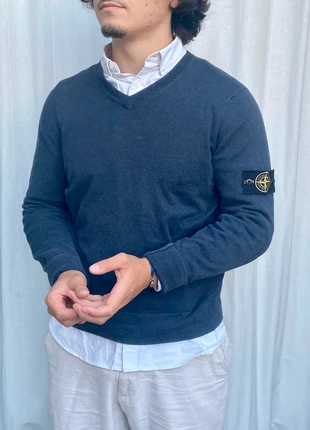Pull Stone Island Bleu, brand: Stone Island, condizioni: Ottime, taglia: S, €84.00, €88.90 include la Protezione acquisti