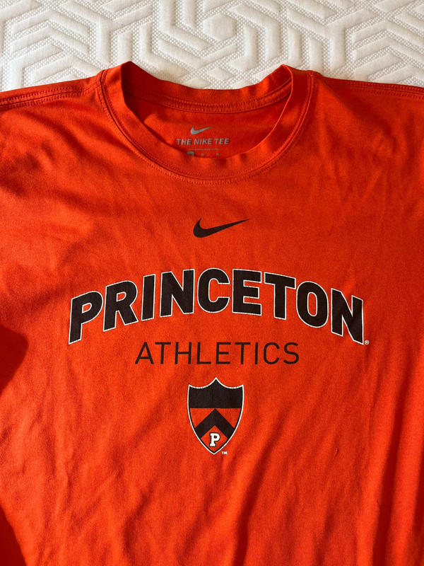 Princeton University official activewear Nike t-shirt orange great condition 2