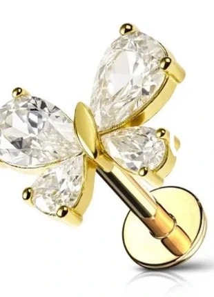 Piercing a farfalla in titanio, marque: Titanium, état: Neuf avec étiquette, 15,00 €, 16,45 € Protection acheteurs incluse