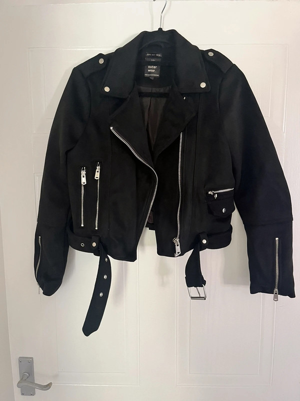 Suede biker sale jacket zara