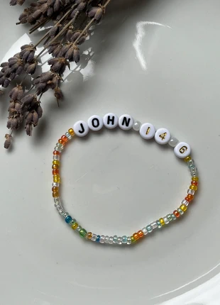 Bibelvers christliches Armband, merk: Handmade Beauty, staat: Nieuw zonder prijskaartje, € 3,00, € 3,85 inclusief Kopersbescherming