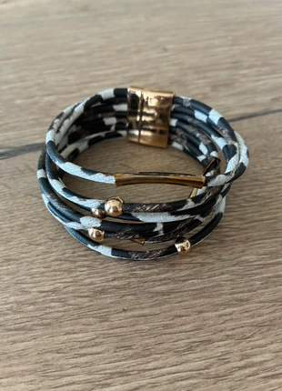 Manchette léopard et dorée femme rétro tendance vintage, marca: La Boutique, estado: Muito bom, €5.00, €5.95 inclui Proteção do Comprador